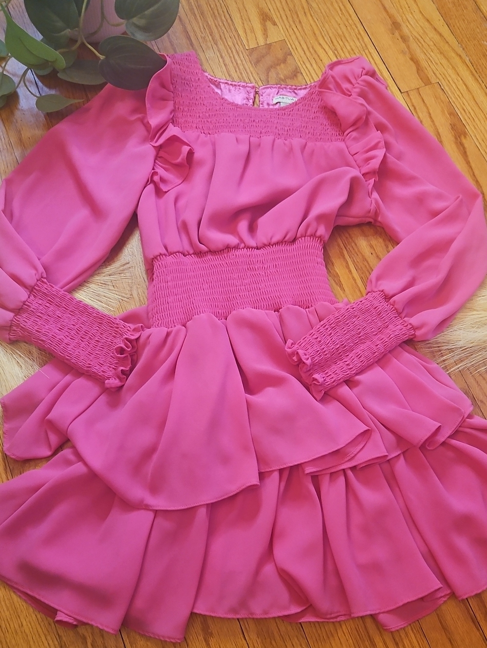 Habitual Hot Pink Dress - Girl Size 12 Bloomingdales